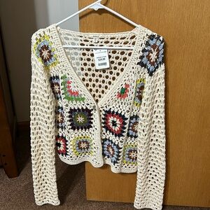 Crocheted sweater